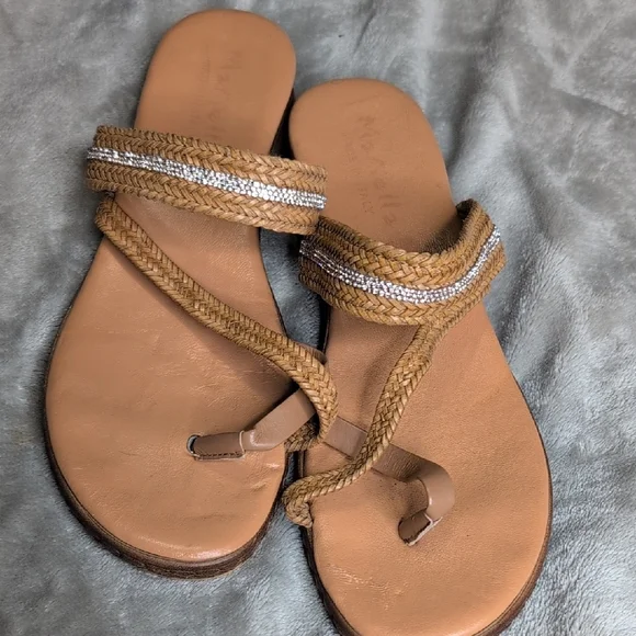 Mariiella Braided Tan Sandals size 9.5M - Picture 3 of 9